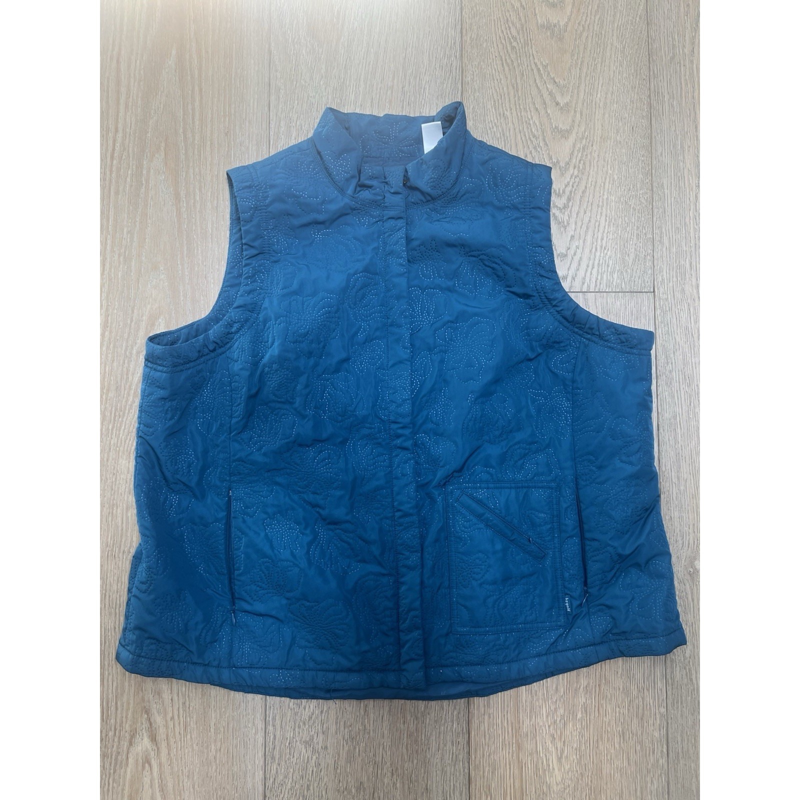 Lizgolf Women's 2x Large Blue Golf Windbreaker Pullover By Liz Claiborne